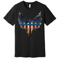 USA Eagle American Flag Grunge Premium T-Shirt