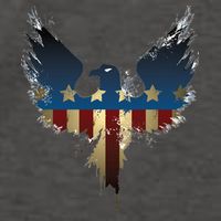 USA Eagle American Flag Grunge Vector Backpack