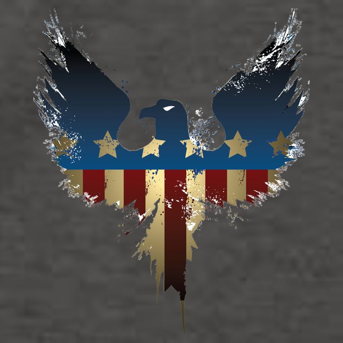 USA Eagle American Flag Grunge Vector Backpack