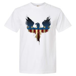 USA Eagle American Flag Grunge Garment-Dyed Heavyweight T-Shirt