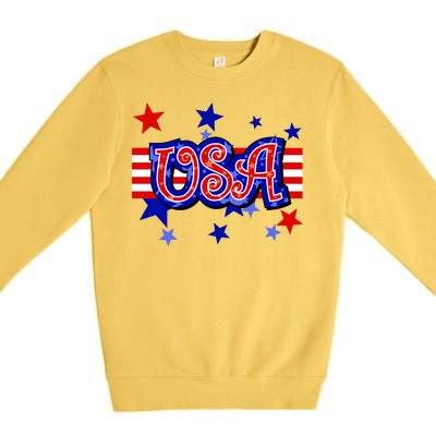 USA Festive Celebration Premium Crewneck Sweatshirt