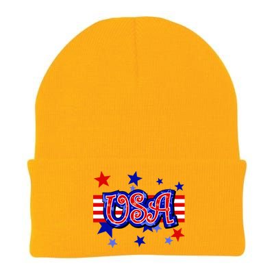 USA Festive Celebration Knit Cap Winter Beanie