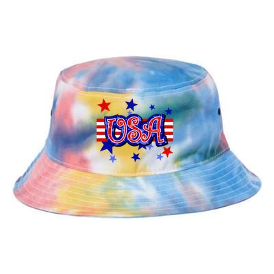 USA Festive Celebration Tie Dye Newport Bucket Hat