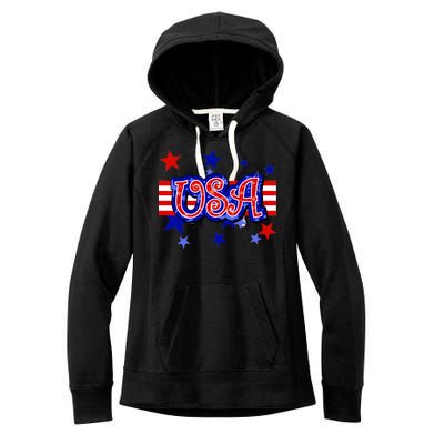 USA Festive Celebration Women's Fleece Hoodie