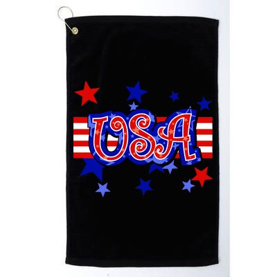 USA Festive Celebration Platinum Collection Golf Towel