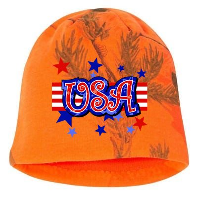 USA Festive Celebration Kati - Camo Knit Beanie