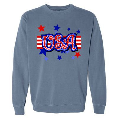 USA Festive Celebration Garment-Dyed Sweatshirt