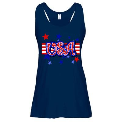 USA Festive Celebration Ladies Essential Flowy Tank