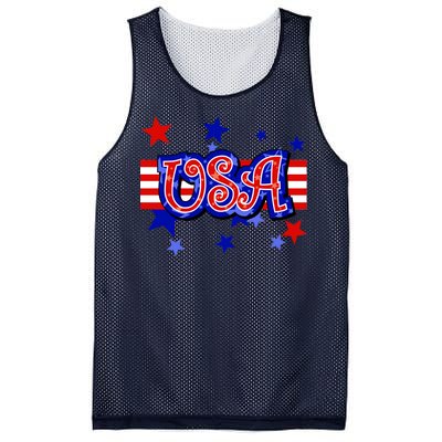 USA Festive Celebration Mesh Reversible Basketball Jersey Tank