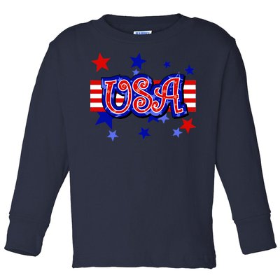 USA Festive Celebration Toddler Long Sleeve Shirt