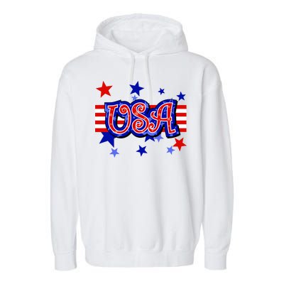 USA Festive Celebration Garment-Dyed Fleece Hoodie