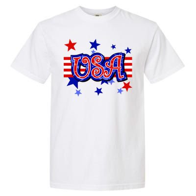 USA Festive Celebration Garment-Dyed Heavyweight T-Shirt