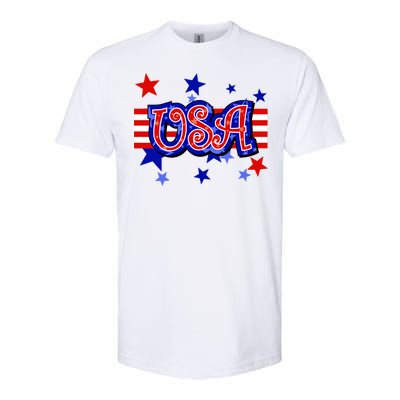 USA Festive Celebration Softstyle CVC T-Shirt