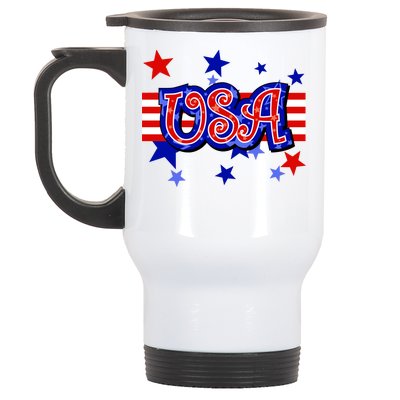 USA Festive Celebration Stainless Steel Travel Mug