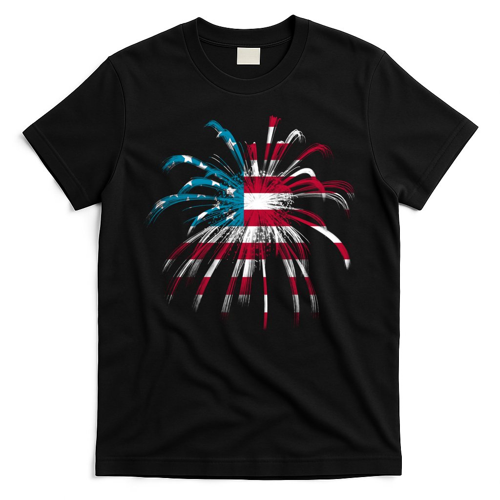 Usa Firework 4th Of July T-Shirt