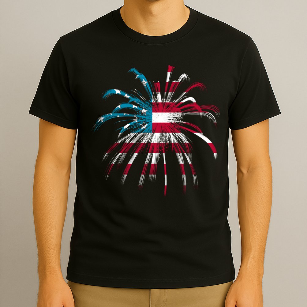 Usa Firework 4th Of July T-Shirt