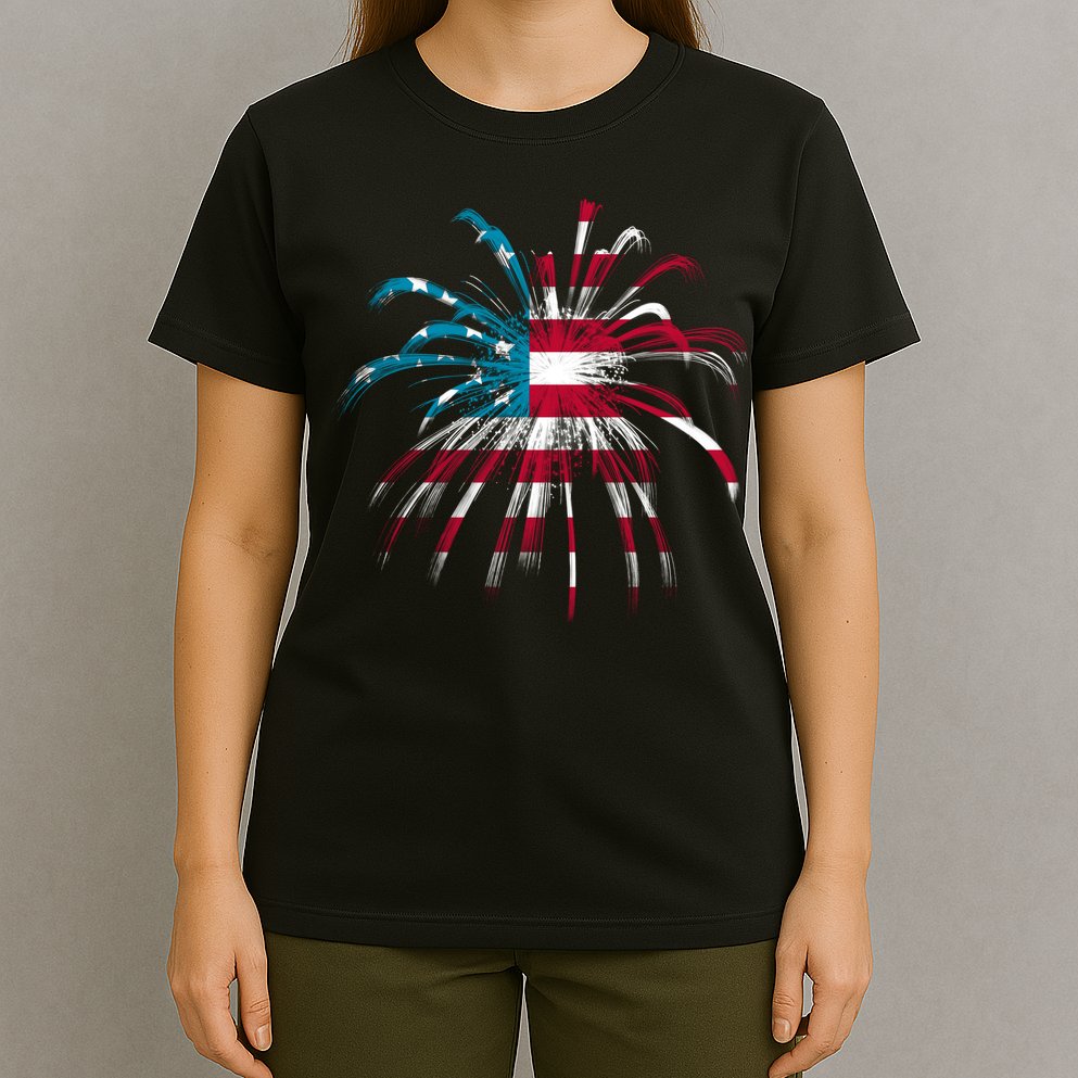 Usa Firework 4th Of July T-Shirt