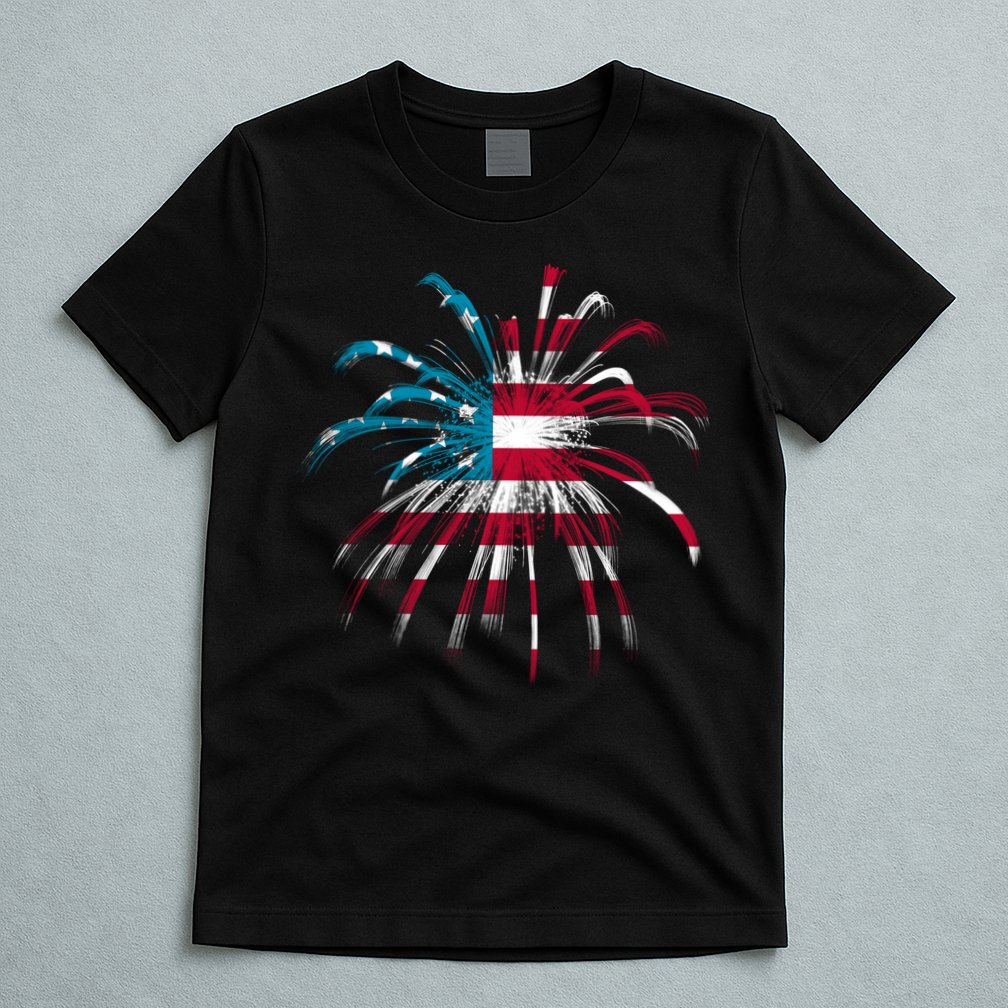 Usa Firework 4th Of July T-Shirt
