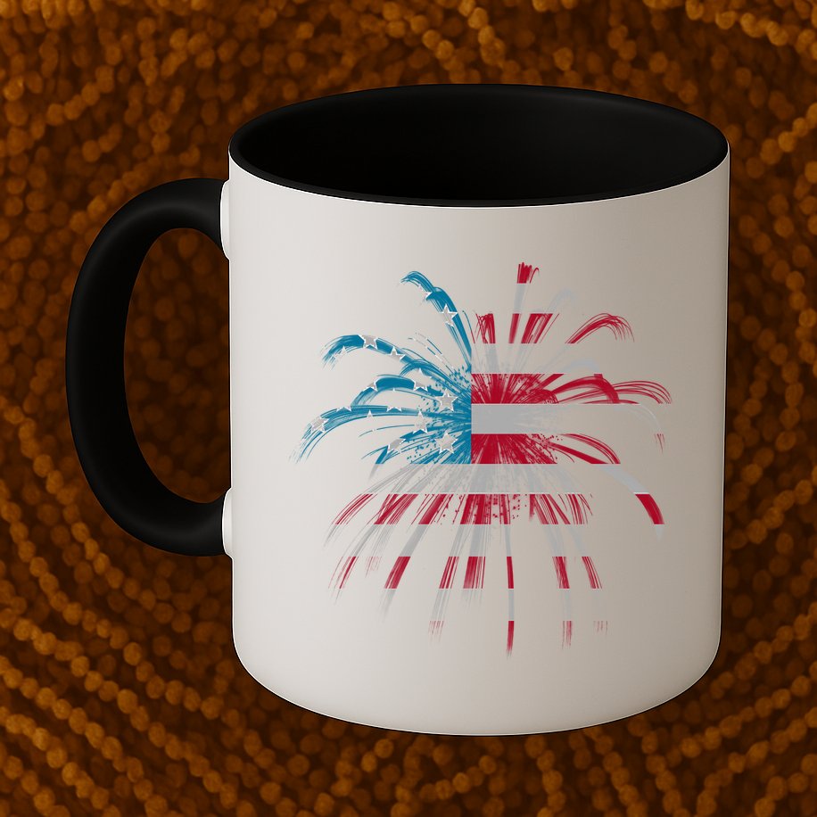 Usa Firework 4th Of July Mug