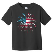 Usa Firework 4th Of July Toddler T-Shirt