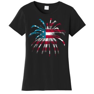 Usa Firework 4th Of July Women's T-Shirt