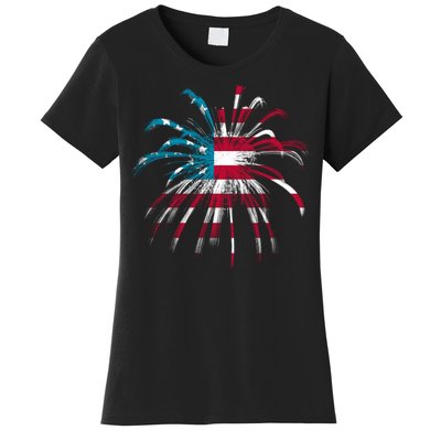 Usa Firework 4th Of July Women's T-Shirt