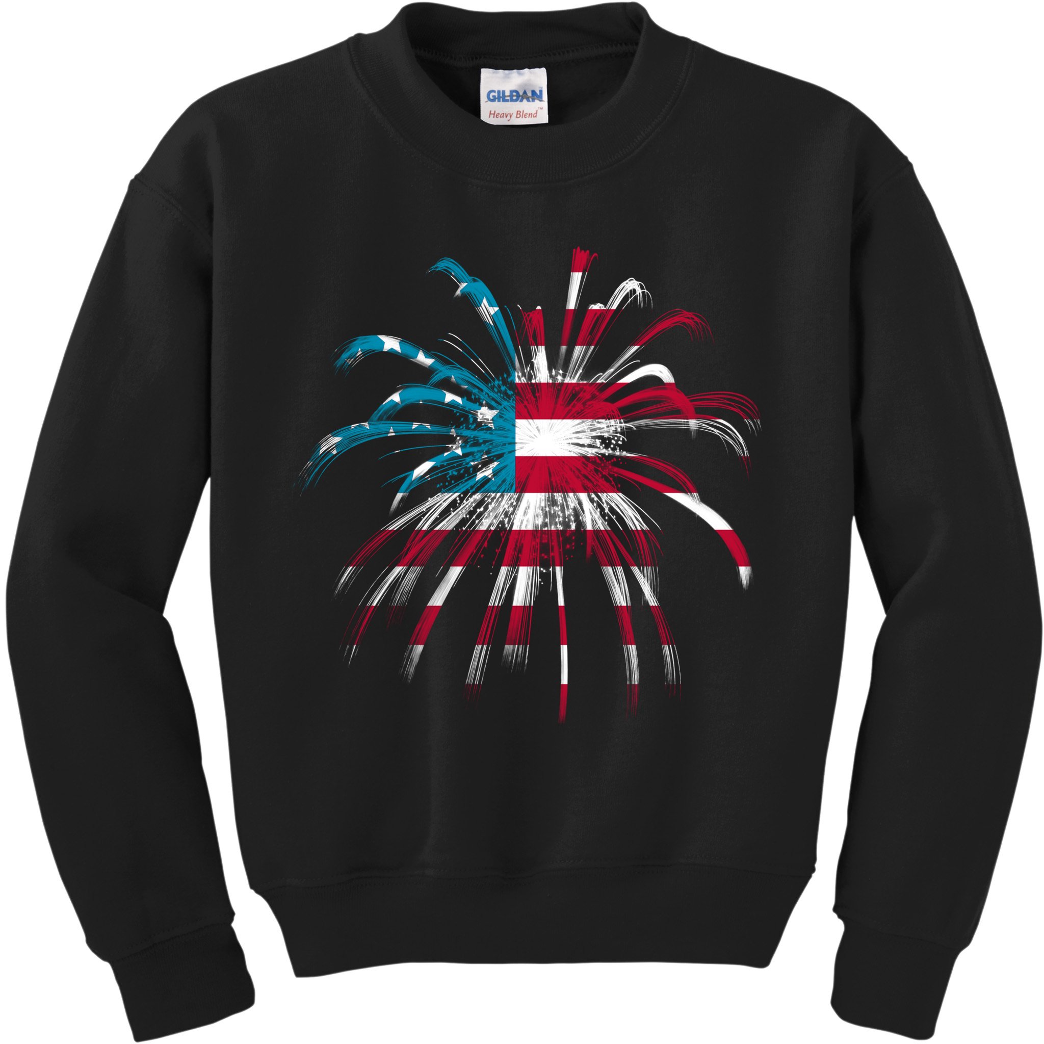 Usa Firework 4th Of July Kids Sweatshirt
