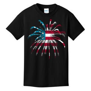 Usa Firework 4th Of July Kids T-Shirt