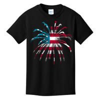 Usa Firework 4th Of July Kids T-Shirt