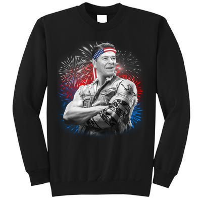 USA Fireworks Patriotic Ronald Reagan  Sweatshirt