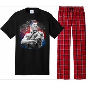 USA Fireworks Patriotic Ronald Reagan  Pajama Set