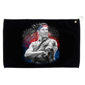 USA Fireworks Patriotic Ronald Reagan  Grommeted Golf Towel