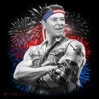 USA Fireworks Patriotic Ronald Reagan  Kids T-Shirt