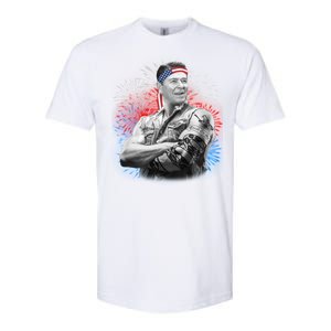 USA Fireworks Patriotic Ronald Reagan  Softstyle CVC T-Shirt