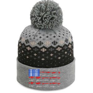 USA Flag: 2nd Amendment Gun Flag Rights The Baniff Cuffed Pom Beanie