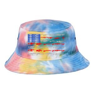 USA Flag: 2nd Amendment Gun Flag Rights Tie Dye Newport Bucket Hat