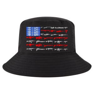 USA Flag: 2nd Amendment Gun Flag Rights Cool Comfort Performance Bucket Hat