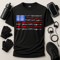 USA Flag: 2nd Amendment Gun Flag Rights Cooling Performance Crew T-Shirt