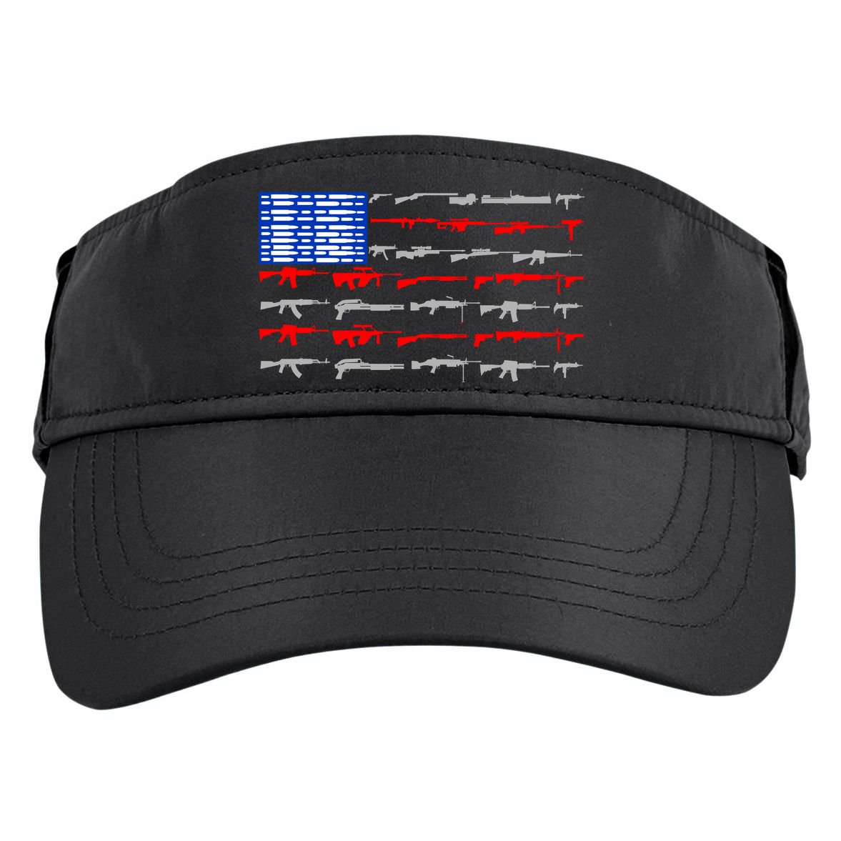 USA Flag: 2nd Amendment Gun Flag Rights Adult Drive Performance Visor