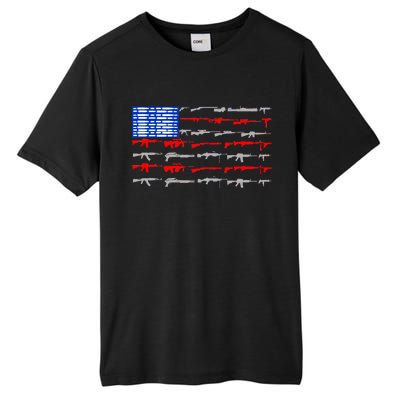 USA Flag: 2nd Amendment Gun Flag Rights Tall Fusion ChromaSoft Performance T-Shirt