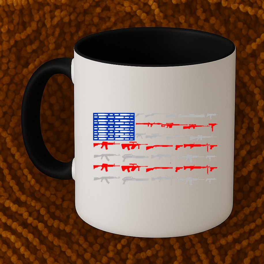 USA Flag: 2nd Amendment Gun Flag Rights Mug