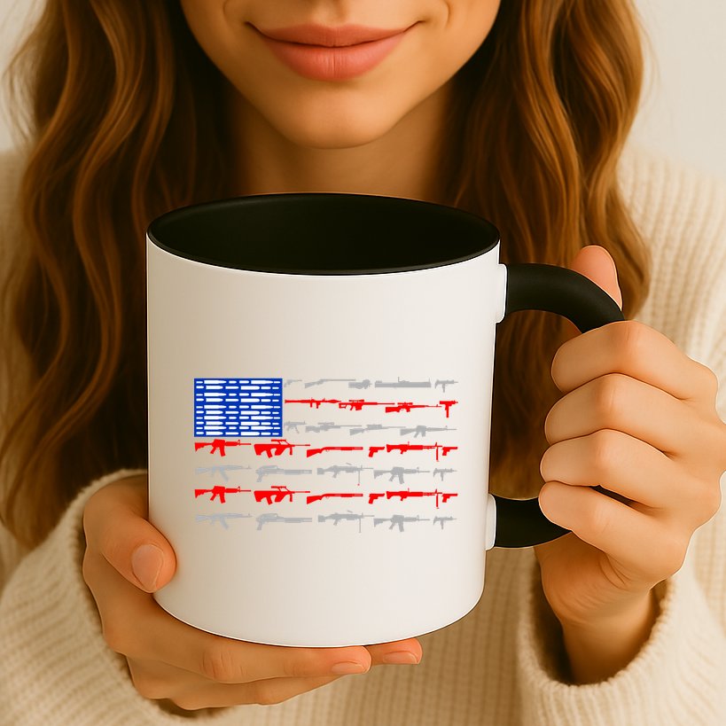 USA Flag: 2nd Amendment Gun Flag Rights Mug