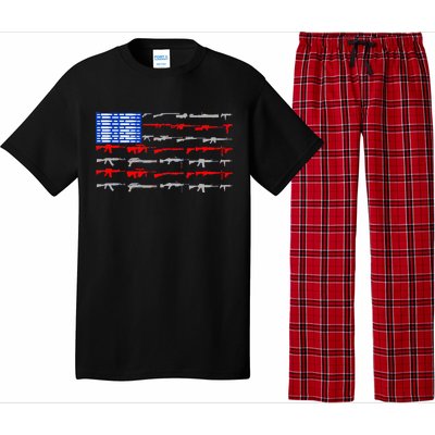 USA Flag: 2nd Amendment Gun Flag Rights Pajama Set