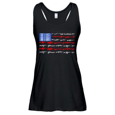 USA Flag: 2nd Amendment Gun Flag Rights Ladies Essential Flowy Tank