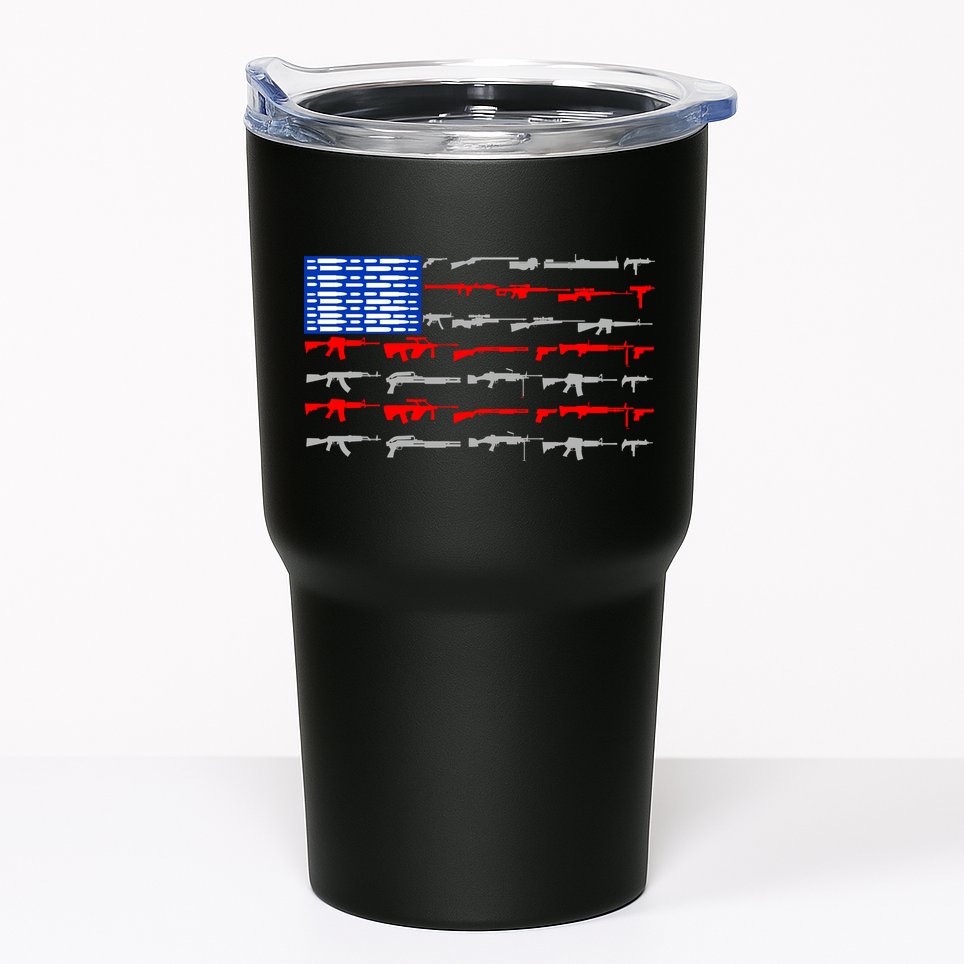USA Flag: 2nd Amendment Gun Flag Rights Tumbler