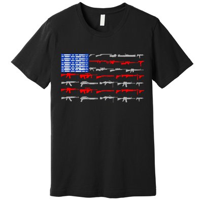 USA Flag: 2nd Amendment Gun Flag Rights Premium T-Shirt