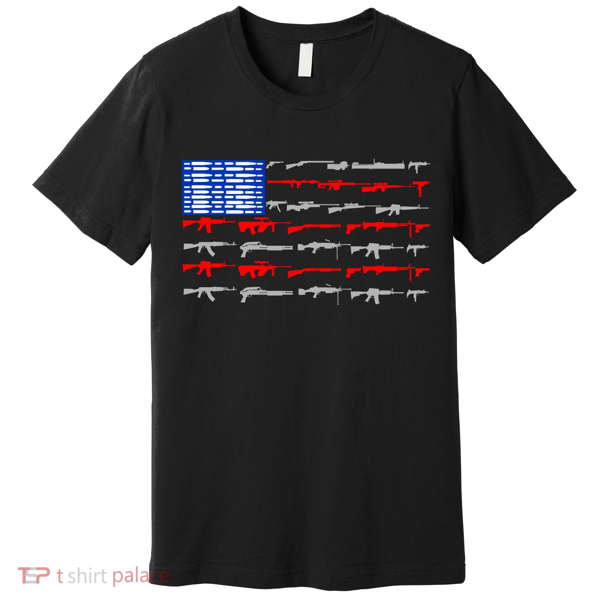 USA Flag: 2nd Amendment Gun Flag Rights Premium T-Shirt