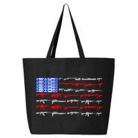 USA Flag: 2nd Amendment Gun Flag Rights 25L Jumbo Tote