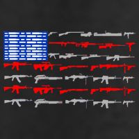USA Flag: 2nd Amendment Gun Flag Rights 25L Jumbo Tote