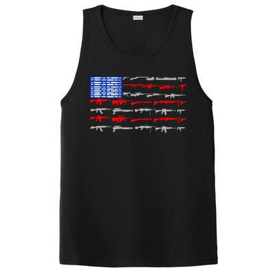 USA Flag: 2nd Amendment Gun Flag Rights PosiCharge Competitor Tank